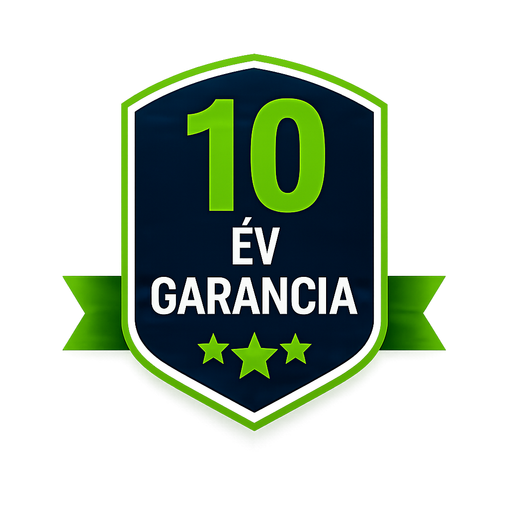 10 év garancia